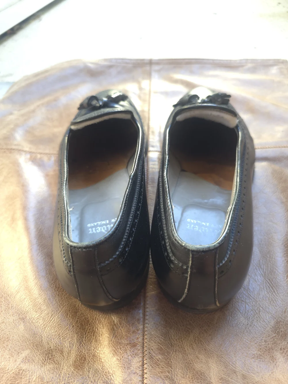Alden 551 Black Calfskin Tassel Loafers Shoes Mens 10 B/D Made USA Almond Toe